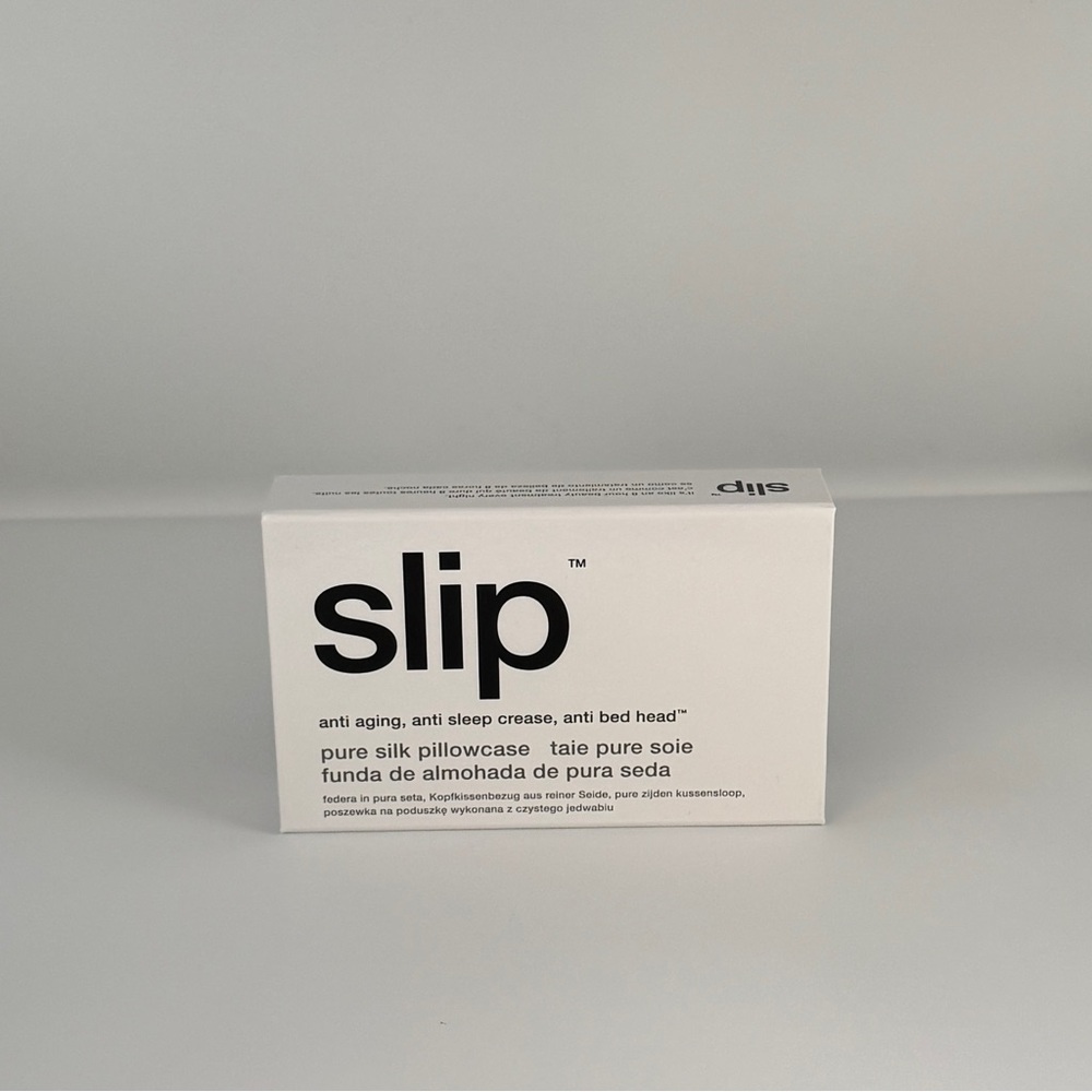 Slip Silk Pillow Case - White - New Zip Closure